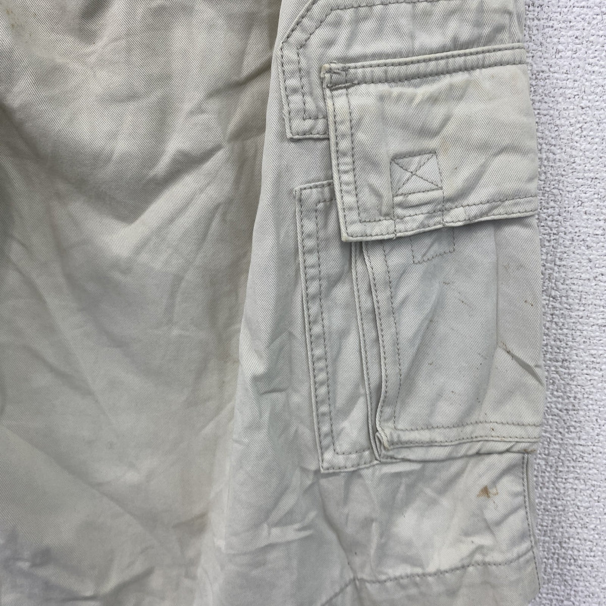 Carvin Klein Jeans　カルバンクラインジーンズ　ハーフカーゴパンツ/ショートパンツ　白　ホワイト　32サイズ　古着