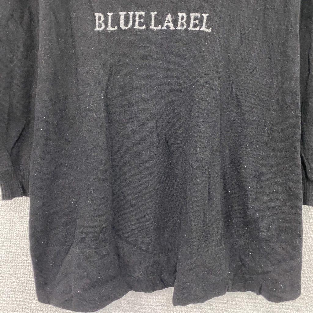 BURBERRY BLACK LABEL　バーバリー　ウールニットワンピース　黒　ブラック　38サイズ　古着