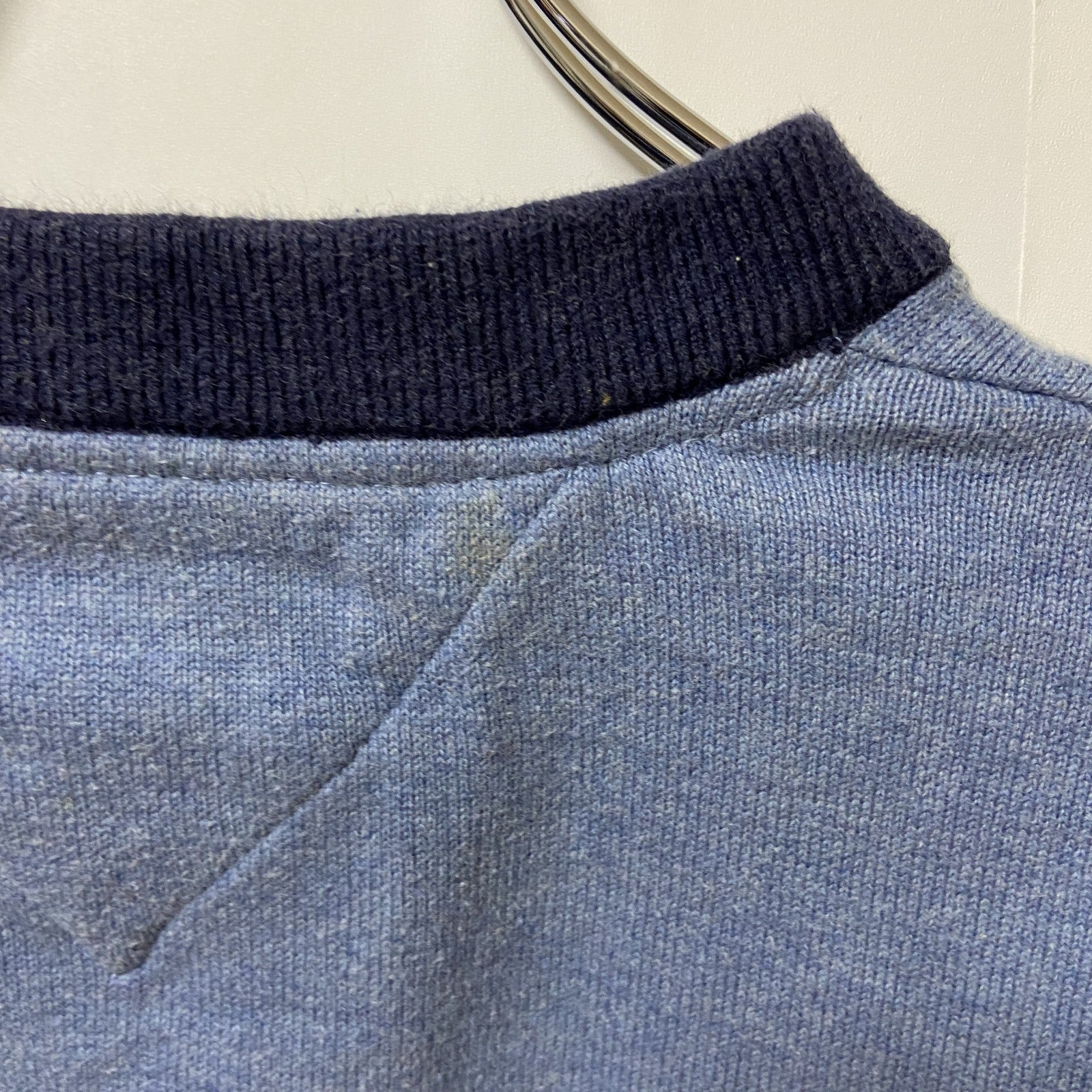 TOMMY HILFIGER トミーヒルフィガー　長袖ボーダーニット　セーター　ワンポイントロゴ　XSサイズ　古着
