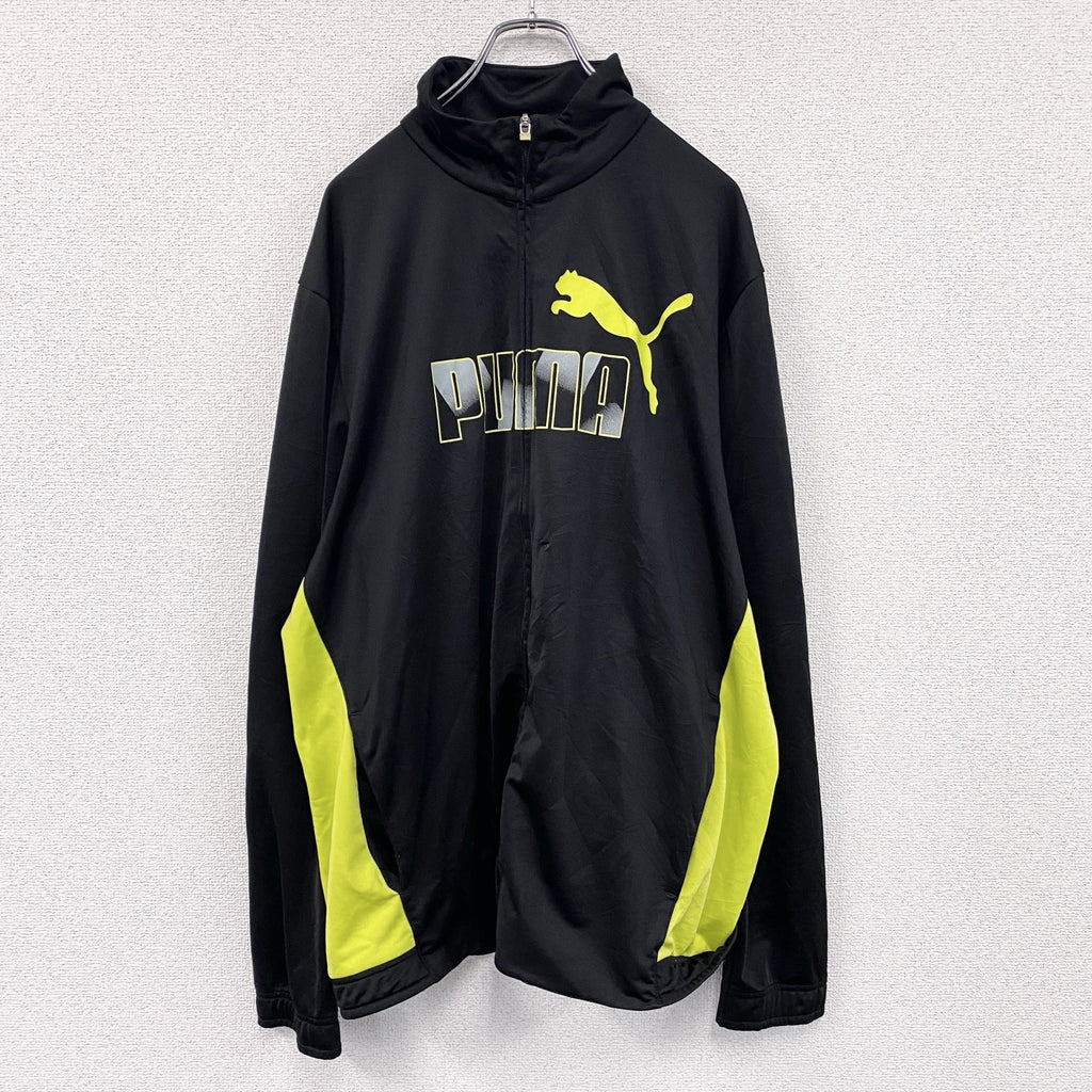 PUMA　プーマ　トラックジャケット/ジャージ　黒　ブラック　2XLサイズ　古着