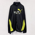 PUMA　プーマ　トラックジャケット/ジャージ　黒　ブラック　2XLサイズ　古着
