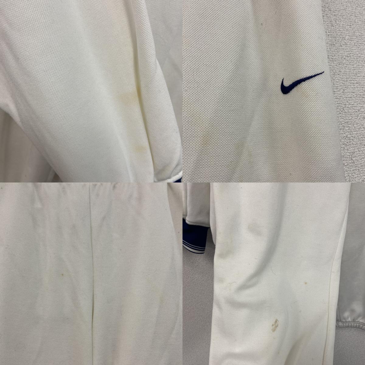 NIKE　ナイキ　ジャージセットアップ　トラックジャケット　トラックパンツ　白　ホワイト　Lサイズ　古着