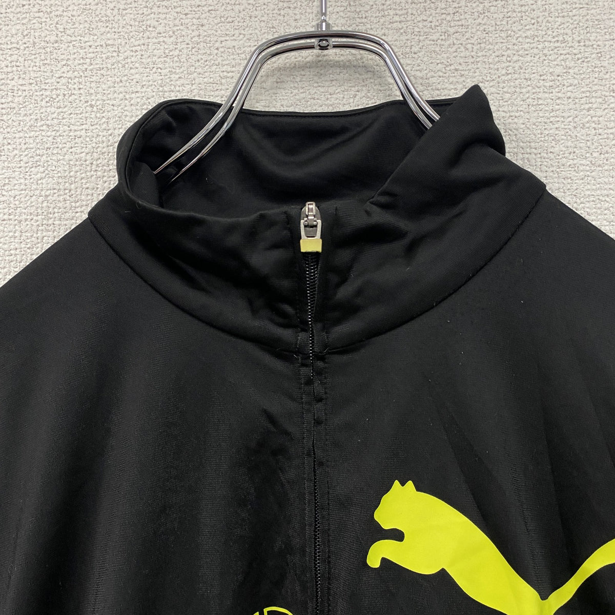 PUMA　プーマ　トラックジャケット/ジャージ　黒　ブラック　2XLサイズ　古着