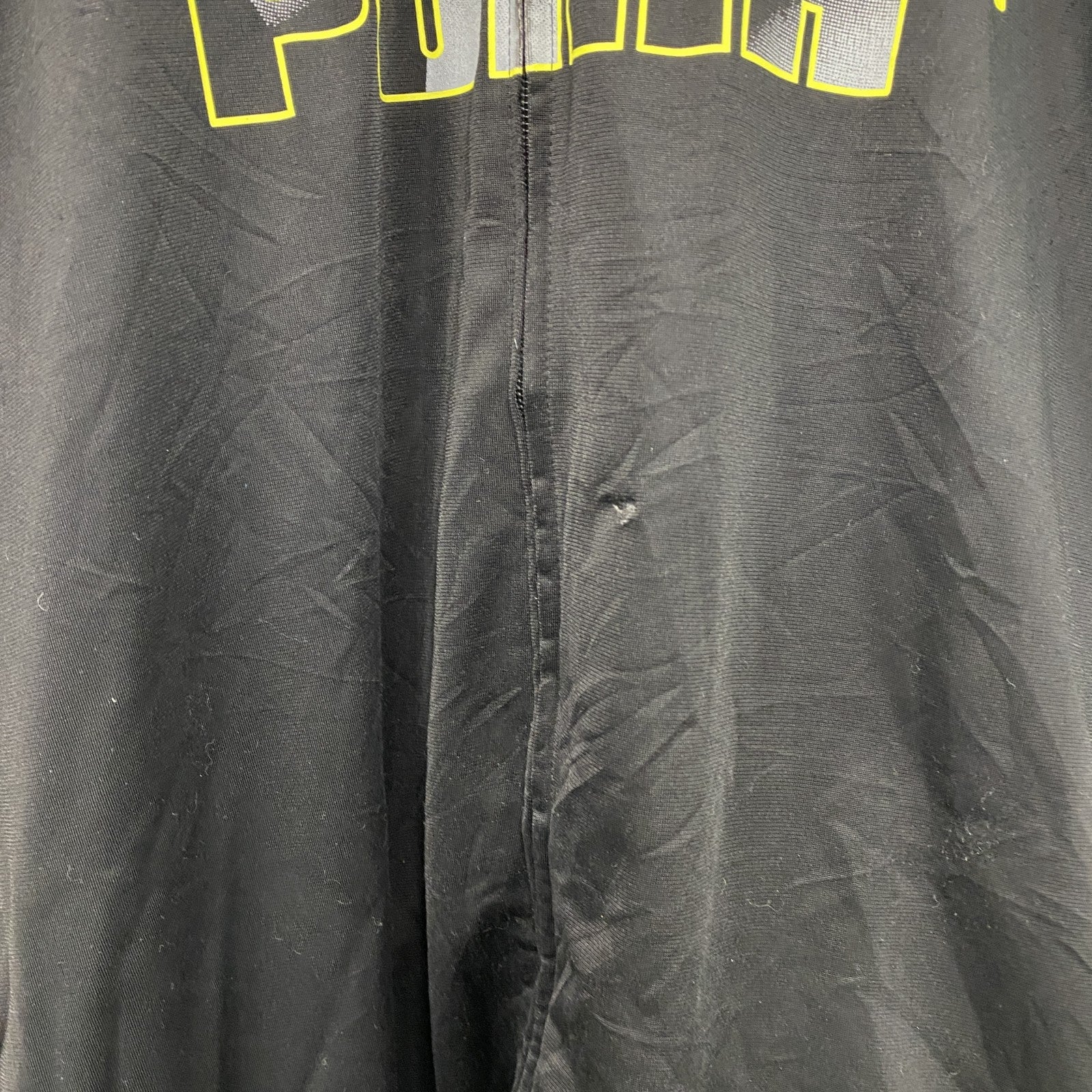PUMA　プーマ　トラックジャケット/ジャージ　黒　ブラック　2XLサイズ　古着