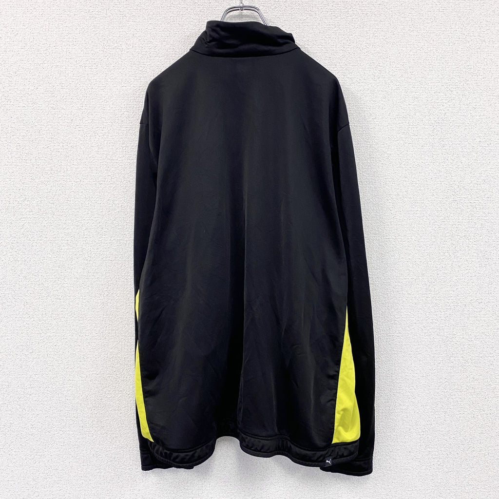 PUMA　プーマ　トラックジャケット/ジャージ　黒　ブラック　2XLサイズ　古着