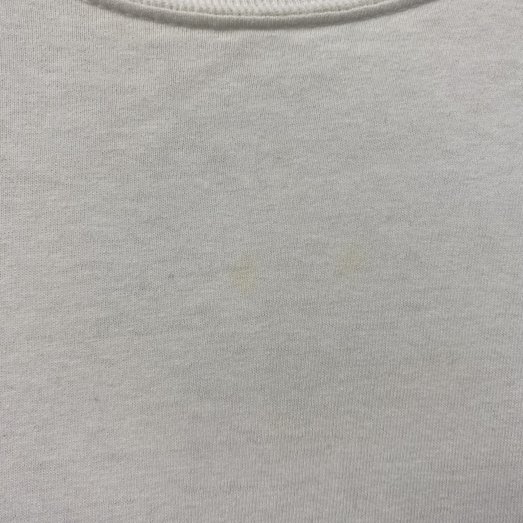 GILDAN　ギルダン　Marlboro　マールボロ　長袖Tシャツ/ロンT　デカロゴ　白　ホワイト　Lサイズ　古着