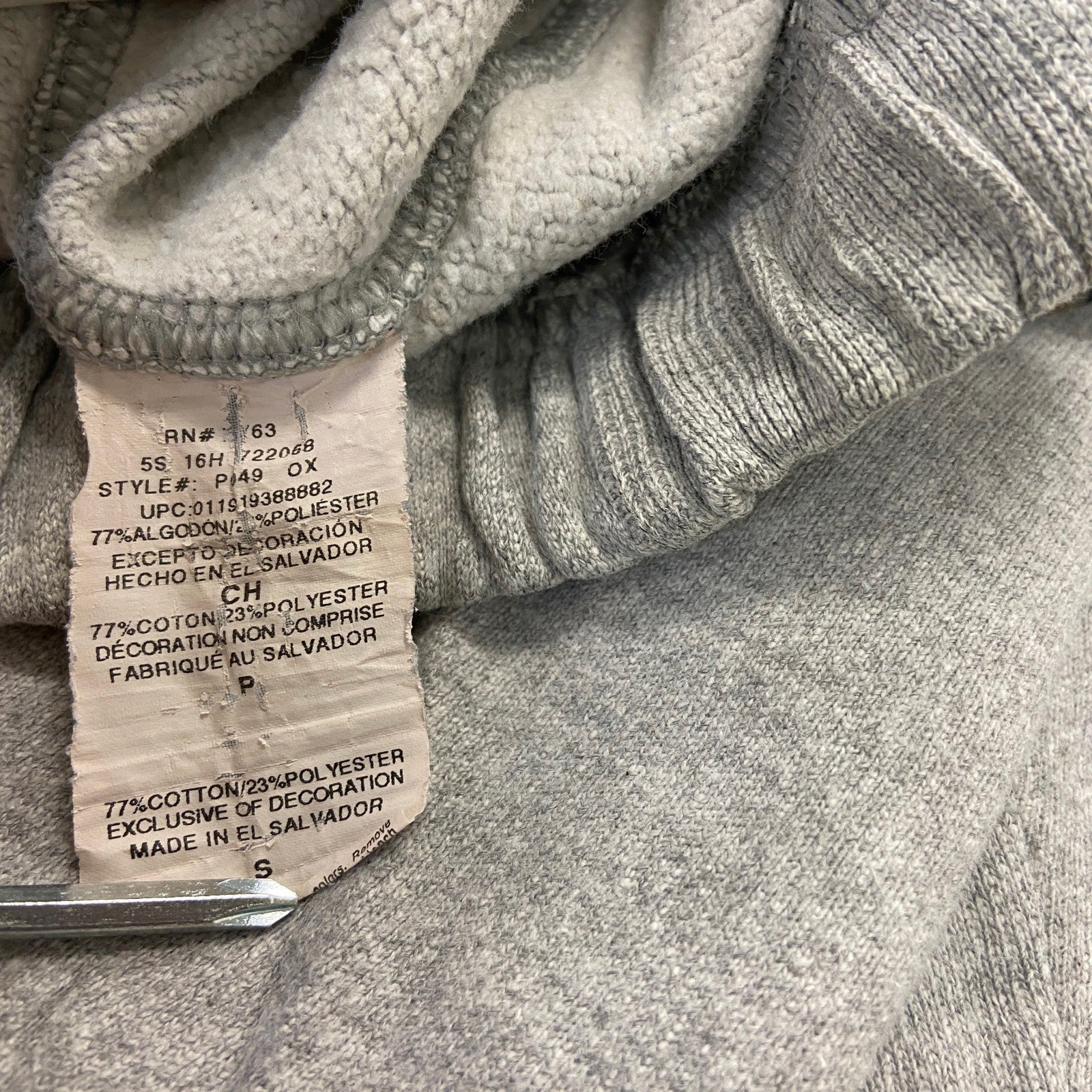 Champion　チャンピオン　リバースウィーブ　スウェットパンツ　3連プリント　灰色　グレー　Sサイズ　古着
