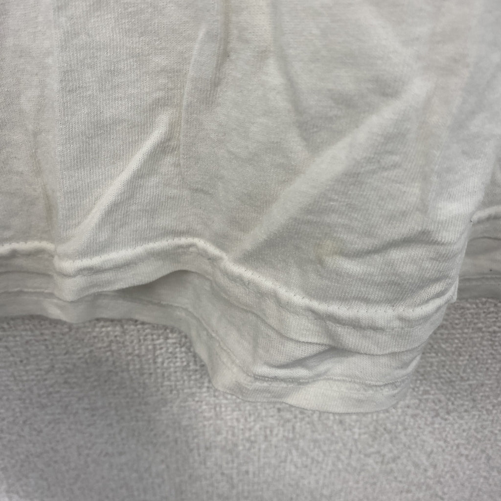 GILDAN　ギルダン　Marlboro　マールボロ　長袖Tシャツ/ロンT　デカロゴ　白　ホワイト　Lサイズ　古着