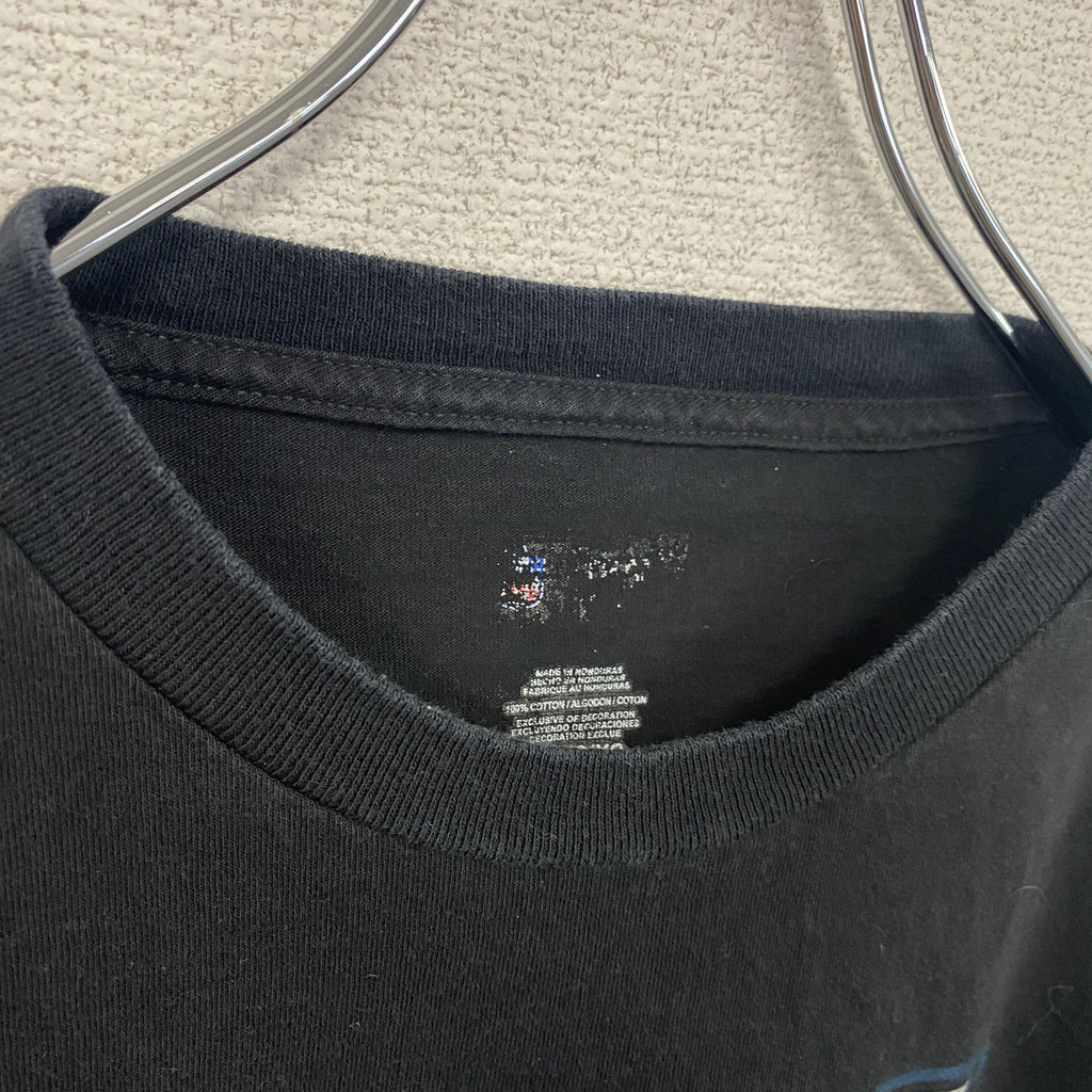 NFL　半袖オフィシャルプリントTシャツ　アメフト　クルーネック　レトロデザイン　黒　ブラック　XLサイズ　古着