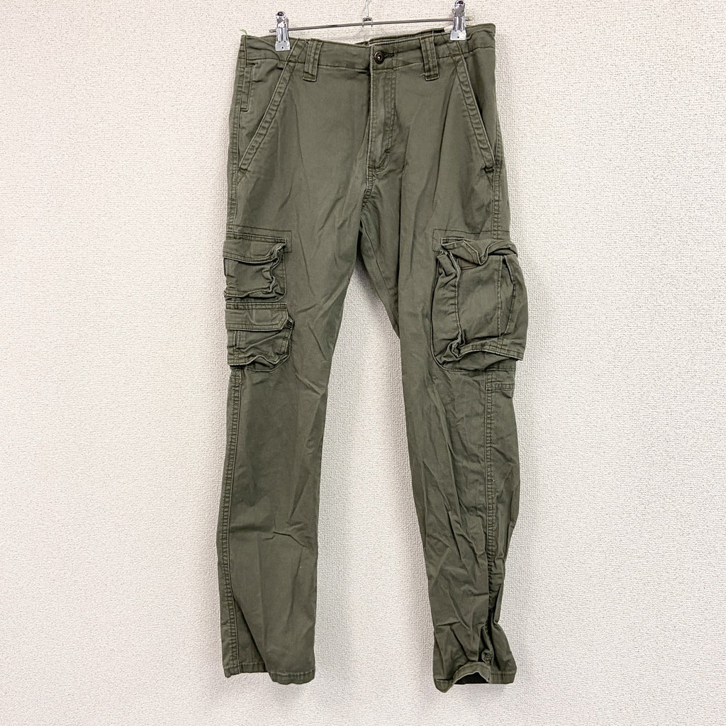 Wrangler　ラングラー　Regular Taper　カーゴパンツ　ジップフライ　カーキ　W30サイズ　古着
