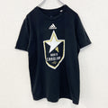 アディダス　半袖プリントTシャツ　ノースカロライナFC　黒　ブラック　クルーネック　XLサイズ　古着