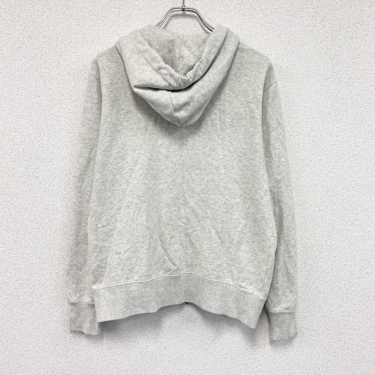 Champion　チャンピオン　フルジップスウェットパーカー/フーディー　目無し　刺繍ロゴ　現行　灰色　グレー　Lサイズ　古着