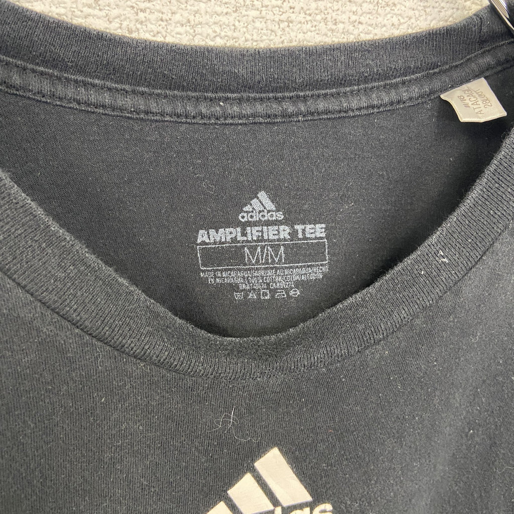 アディダス　半袖プリントTシャツ　ノースカロライナFC　黒　ブラック　クルーネック　XLサイズ　古着