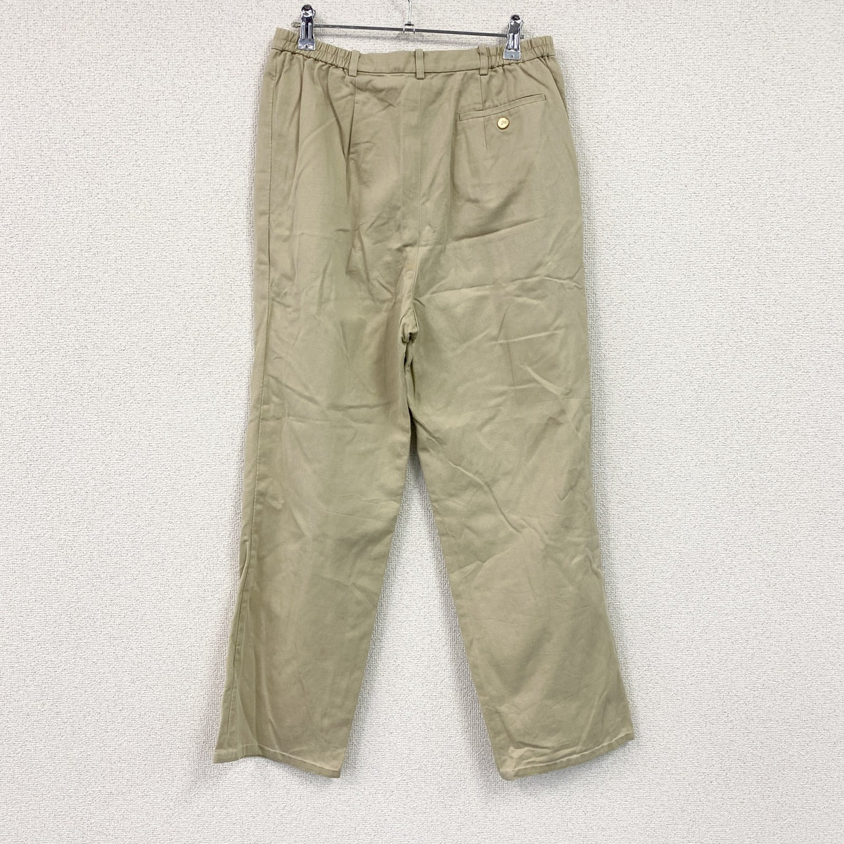 BURBERRYS　バーバリーズ　チノパンツ　スラックス　ジップフライ　ベージュ メンズ コットン 古着