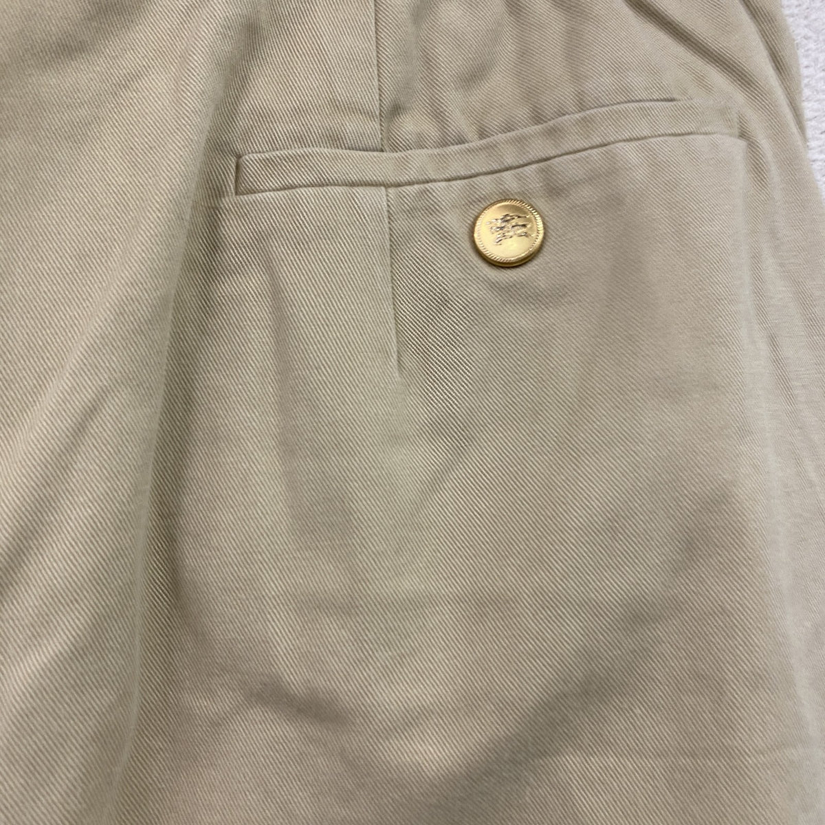 BURBERRYS　バーバリーズ　チノパンツ　スラックス　ジップフライ　ベージュ メンズ コットン 古着