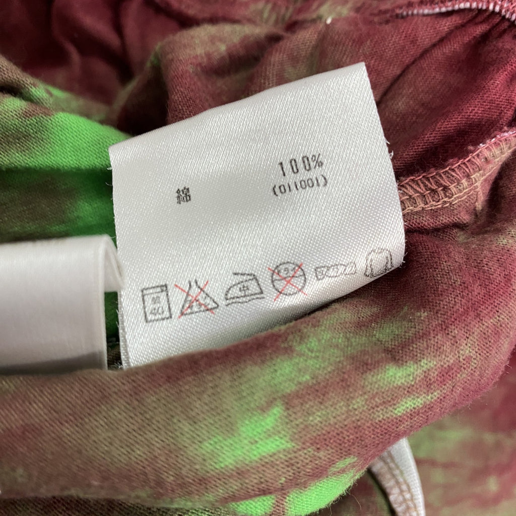adidas　アディダス　ハーフパンツ/ショートパンツ　デッドストック　タイダイ柄　トレフォイルロゴ　レッド　グリーン　Lサイズ　古着