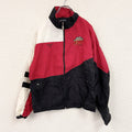 90s　Holloway　ホロウェイ　フルジップナイロンジャケット　ヴィンテージ　マルチカラー　レッド　Mサイズ　古着