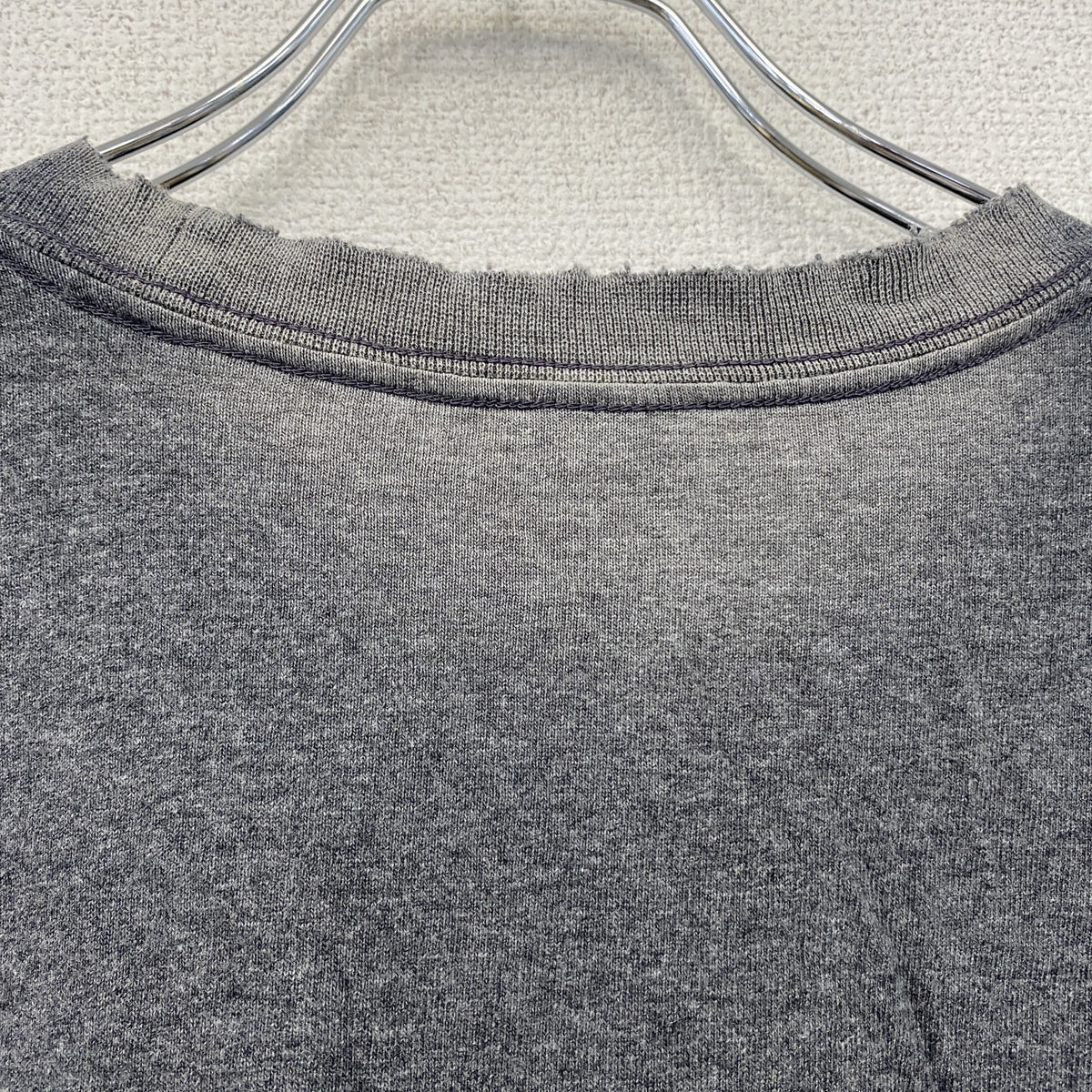 00s～　adidas　アディダス　半袖プリントTシャツ　デカロゴ　ヴィンテージ　灰色　グレー　Mサイズ カットソー メンズ コットン 古着