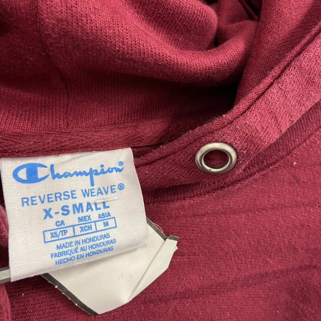 Champion　チャンピオン　リバースウィーブ　スウェットパーカー/フーディー　赤　レッド　XSサイズ　古着