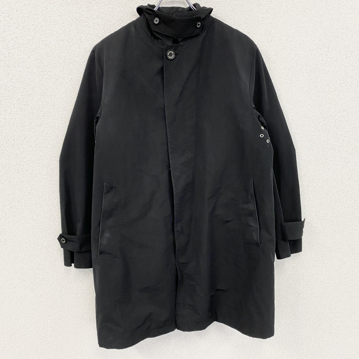 MACKINTOSH PHILOSOPHY　マッキントッシュ　ステンカラーコート　中綿入り　黒　ブラック　40サイズ　古着