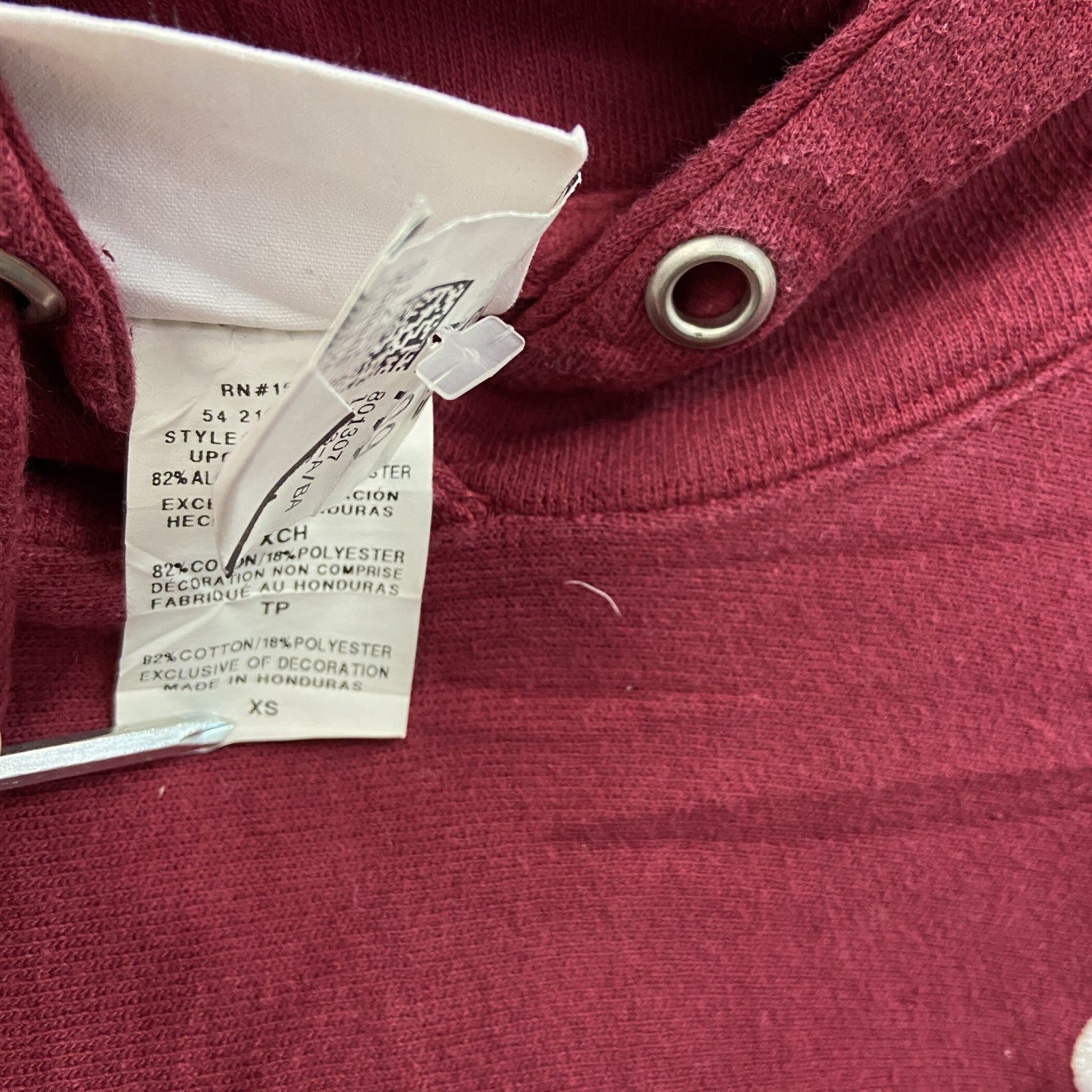 Champion　チャンピオン　リバースウィーブ　スウェットパーカー/フーディー　赤　レッド　XSサイズ　古着