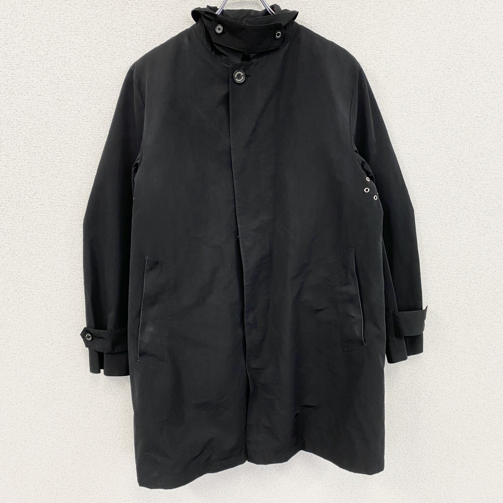 MACKINTOSH PHILOSOPHY　マッキントッシュ　ステンカラーコート　中綿入り　黒　ブラック　40サイズ　古着