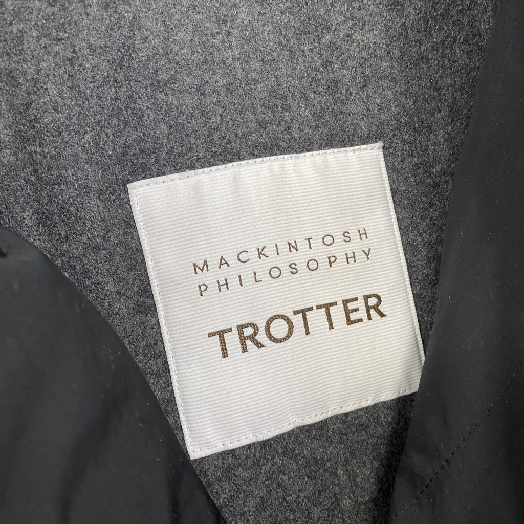MACKINTOSH PHILOSOPHY　マッキントッシュ　ステンカラーコート　中綿入り　黒　ブラック　40サイズ　古着