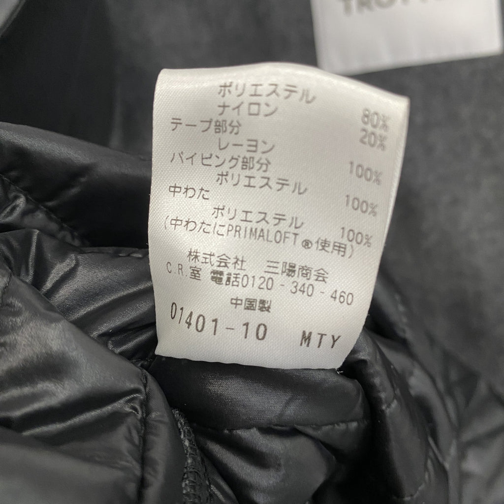 MACKINTOSH PHILOSOPHY　マッキントッシュ　ステンカラーコート　中綿入り　黒　ブラック　40サイズ　古着