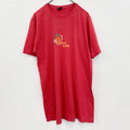 半袖プリントTシャツ　いちご　ストロベリー　フルーツ　赤　レッド　クルーネック　レトロデザイン　古着