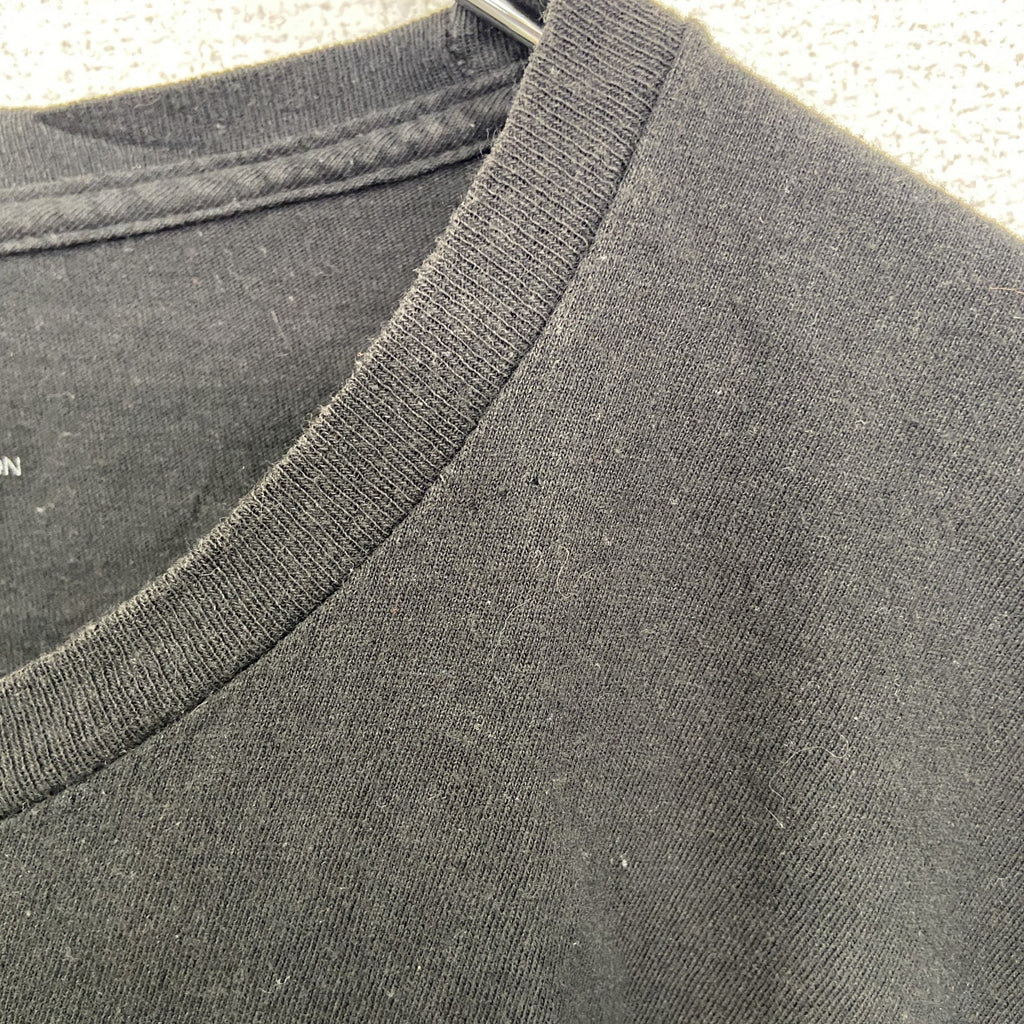 半袖アニメプリントTシャツ　ドラゴンボール　孫悟空　黒　ブラック　100%コットン　クルーネック　２XLサイズ　古着