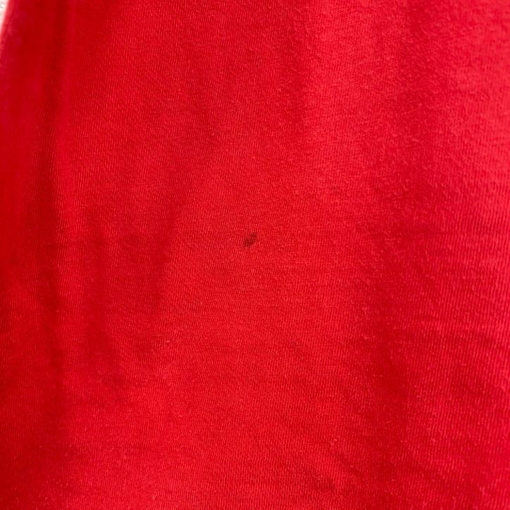 半袖プリントTシャツ　いちご　ストロベリー　フルーツ　赤　レッド　クルーネック　レトロデザイン　古着