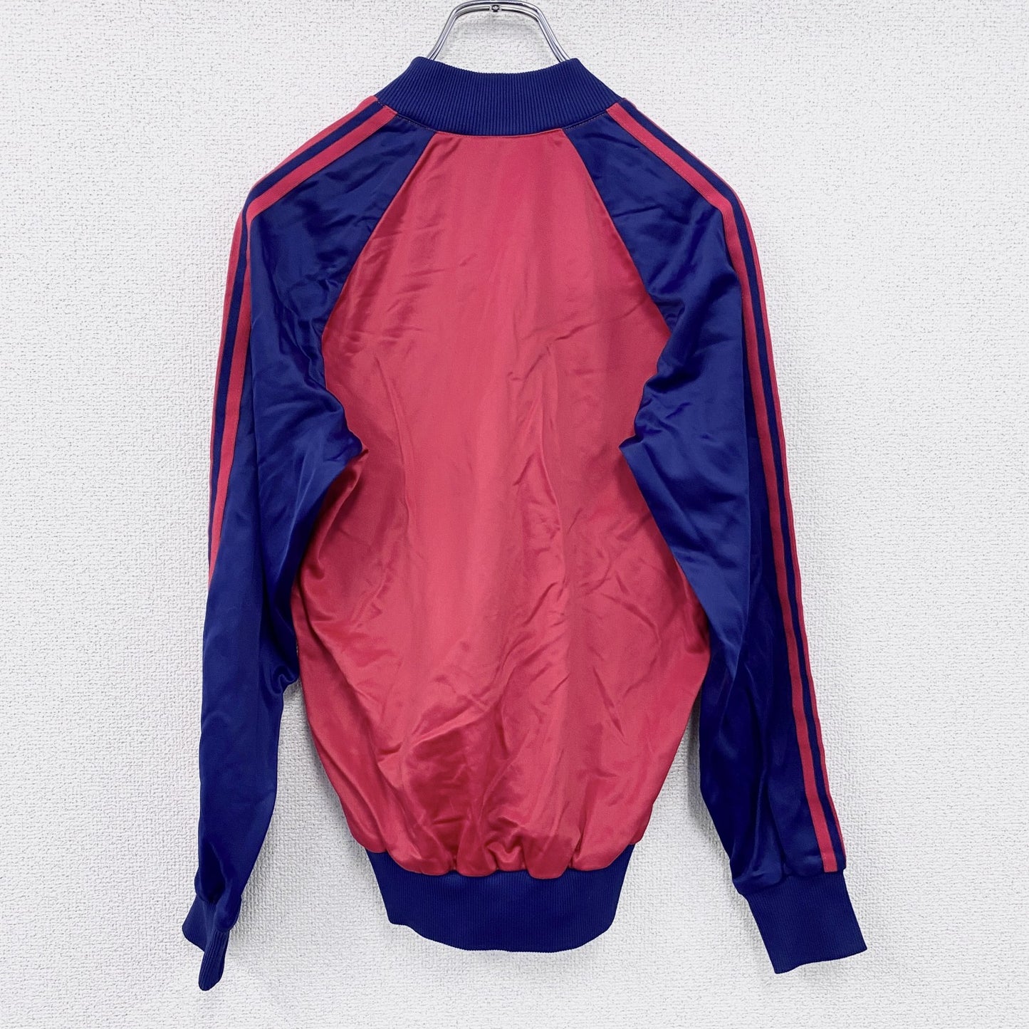 70s　adidas　アディダス　ATP　トラックジャケット/ジャージ　トレフォイルロゴ　ヴィンテージ　赤　レッド　46サイズ