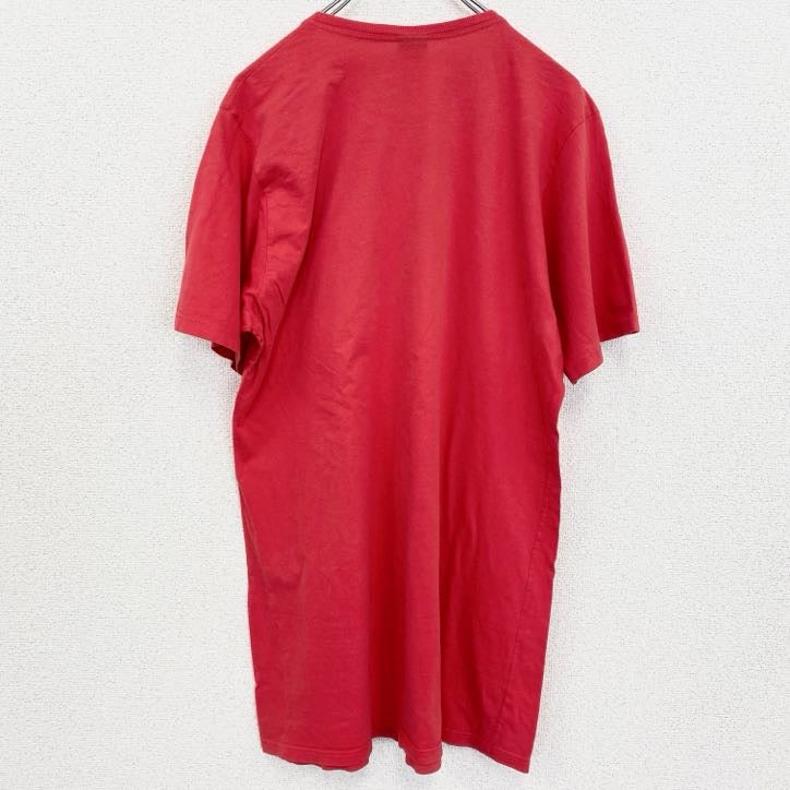 半袖プリントTシャツ　いちご　ストロベリー　フルーツ　赤　レッド　クルーネック　レトロデザイン　古着
