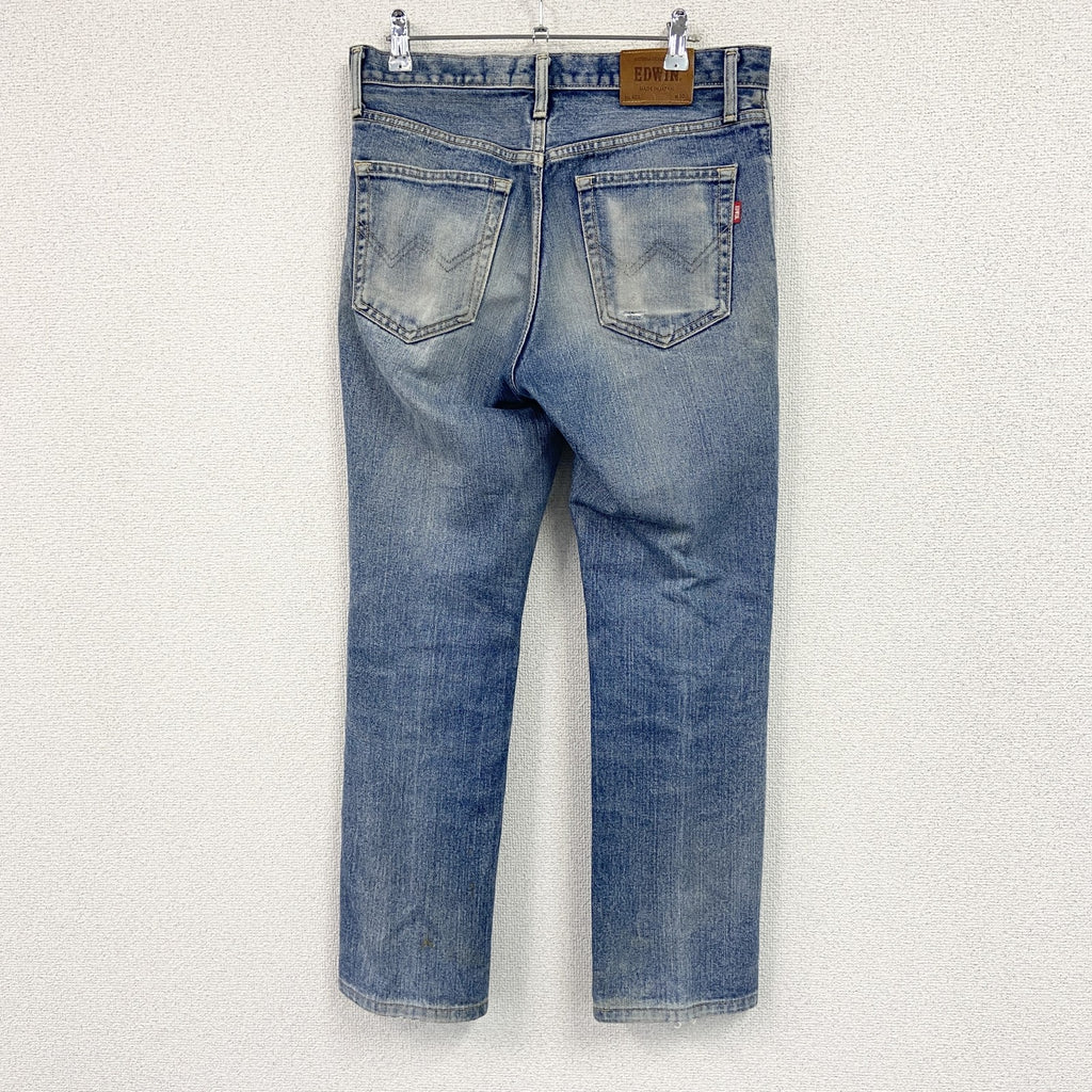EDWIN　エドウィン　デニムパンツ/ジーンズ　ジップフライ　インディゴ メンズ コットン 古着