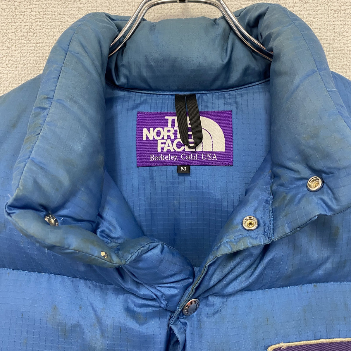 THE NORTH FACE　ザ・ノースフェイス　ダウンベスト　ダウン80%　青　ブルー　Mサイズ　古着