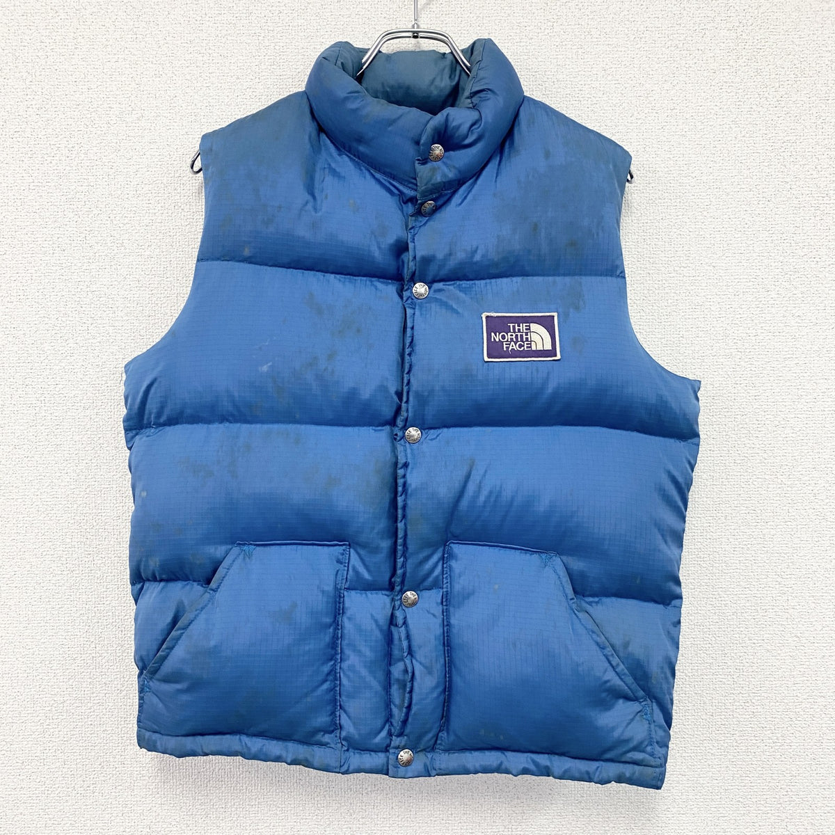THE NORTH FACE　ザ・ノースフェイス　ダウンベスト　ダウン80%　青　ブルー　Mサイズ　古着