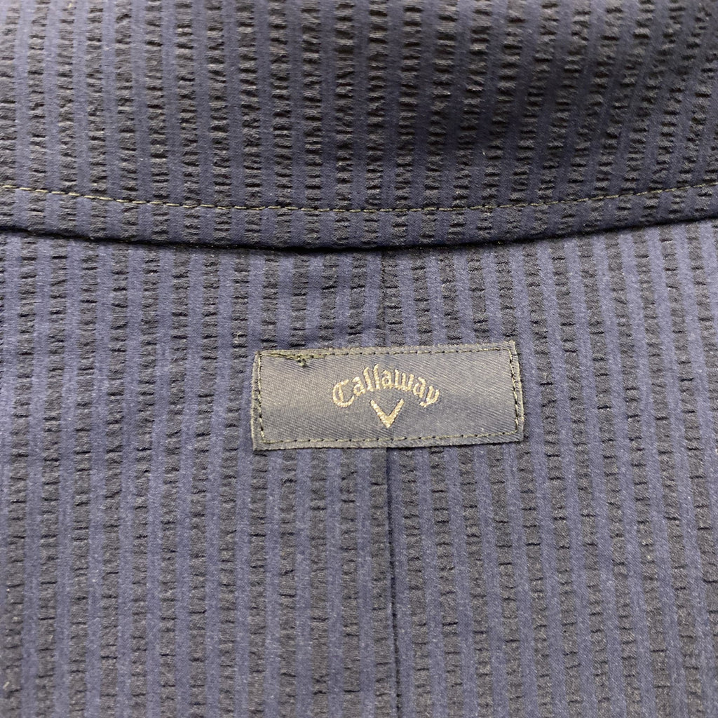 Callaway　キャロウェイ　テーラードジャケット　スーツ　紺　ネイビー　Lサイズ メンズ ポリエステル 古着