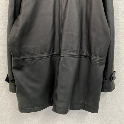 ～90s　FREMITO　フレミト　羊革レザーカーコート　レザージャケット　ヴィンテージ　黒　ブラック　Lサイズ