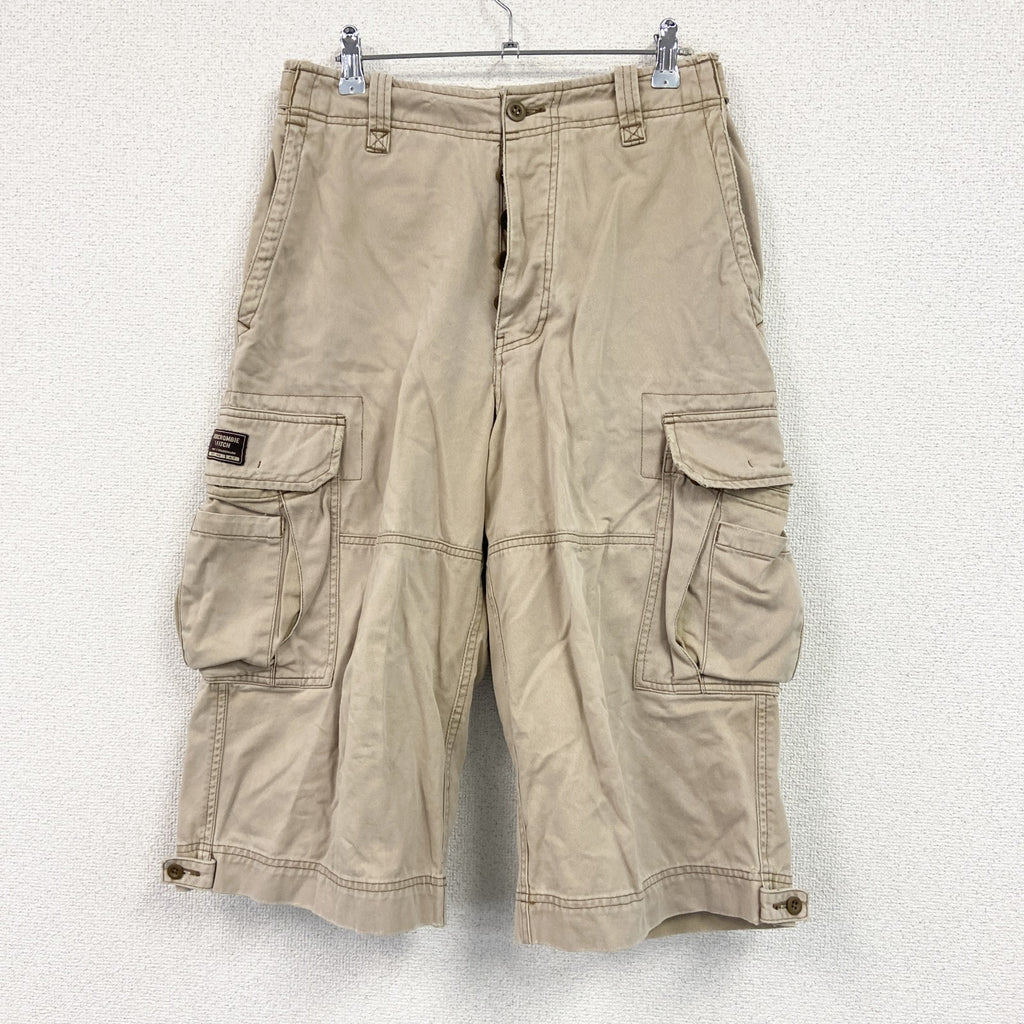 Abercrombie＆Fitch　アバクロンビー＆フィッチ　ハーフカーゴパンツ/ショートパンツ　ベージュ　W30サイズ　古着