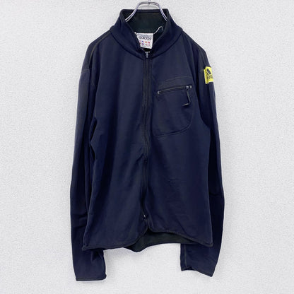 90s　adidas EQUIPMENT　アディダスイクイップメント　フリースジャケット　パフォーマンスロゴ　ヴィンテージ　黒　ブラック　Ｍサイズ
