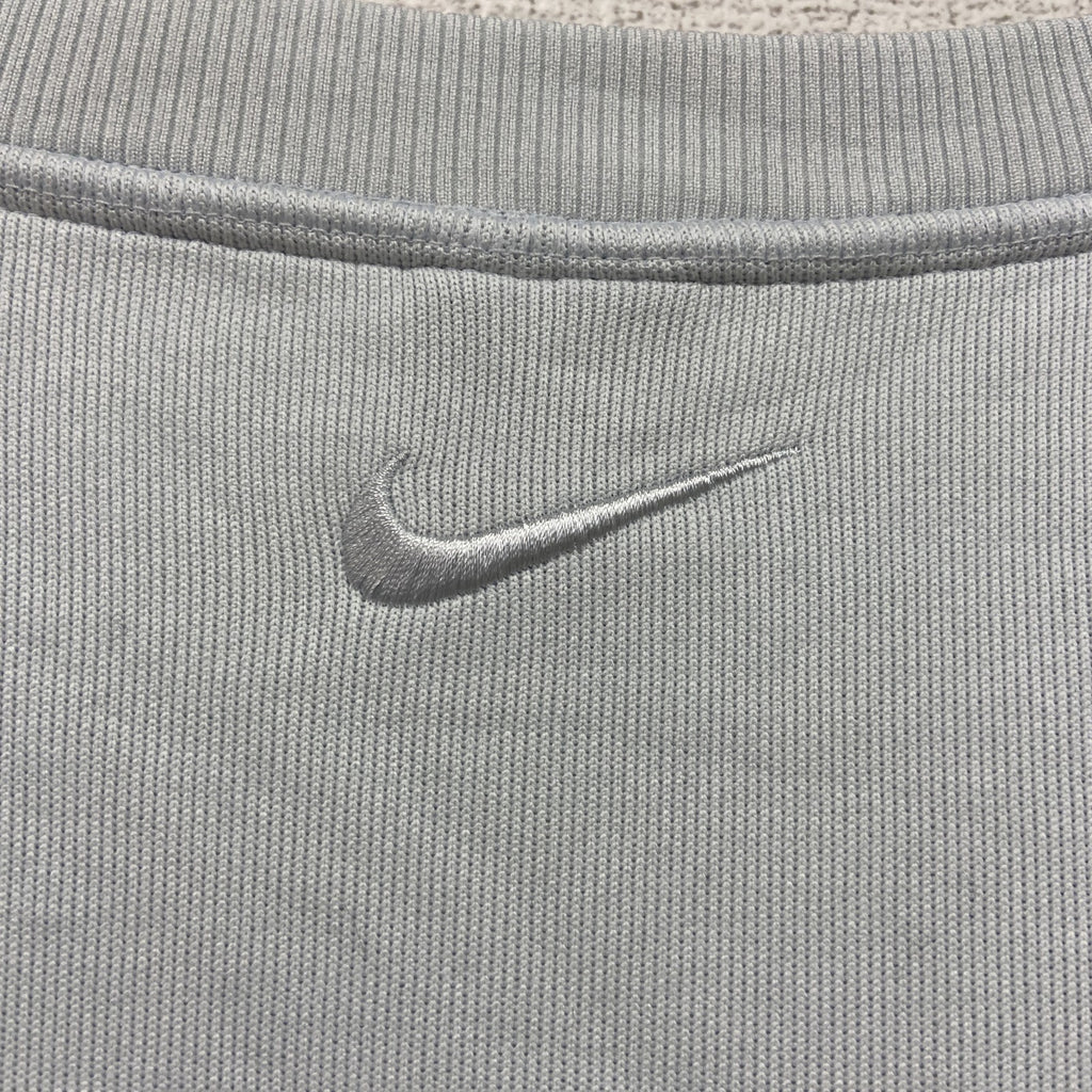 NIKE　ナイキ　ニットベスト　スウッシュ　水色　ライトブルー　2XLサイズ　古着