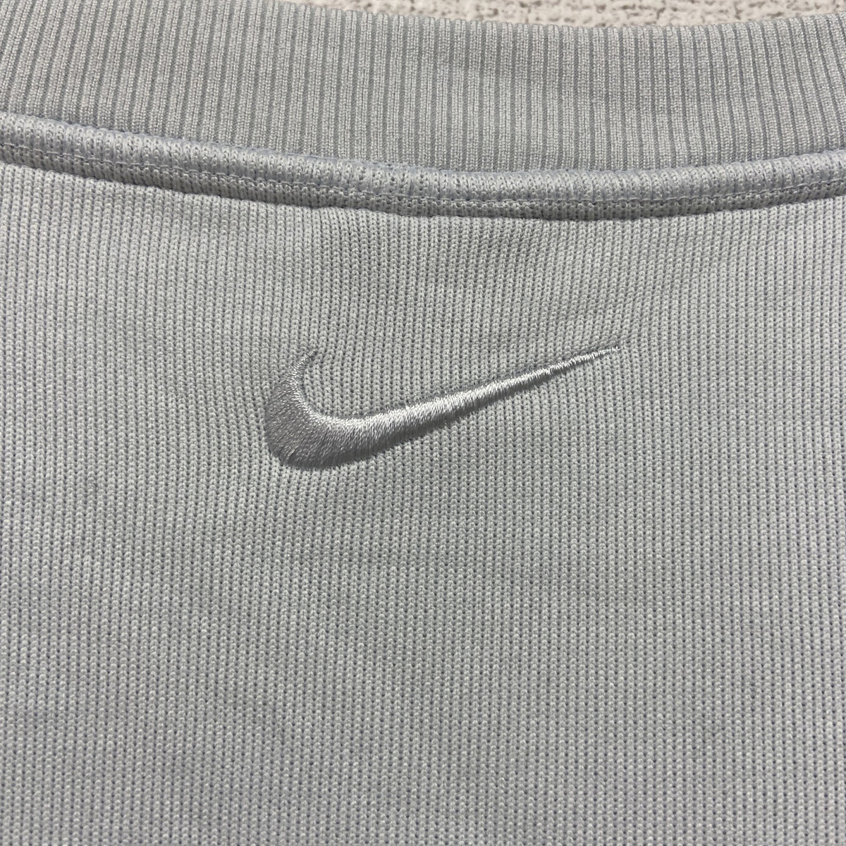 NIKE　ナイキ　ニットベスト　スウッシュ　水色　ライトブルー　2XLサイズ　古着
