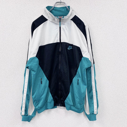 ～90s　NIKE　ナイキ　トラックジャケット/ジャージ　ヴィンテージ　銀タグ　マルチカラー　白　ホワイト　Sサイズ