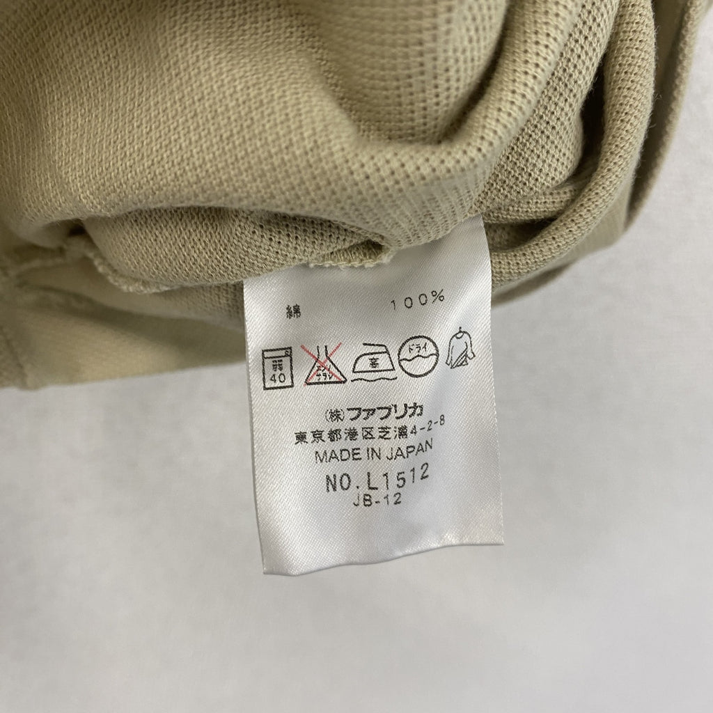 LACOSTE　ラコステ　半袖ポロシャツ　ベージュ　42サイズ メンズ コットン 古着