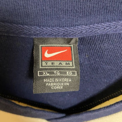 90s　NIKE ナイキ　NFL　Vネックスウェット/トレーナー　ヴィンテージ　ワンポイントロゴ刺繍　ネイビー　XLサイズ