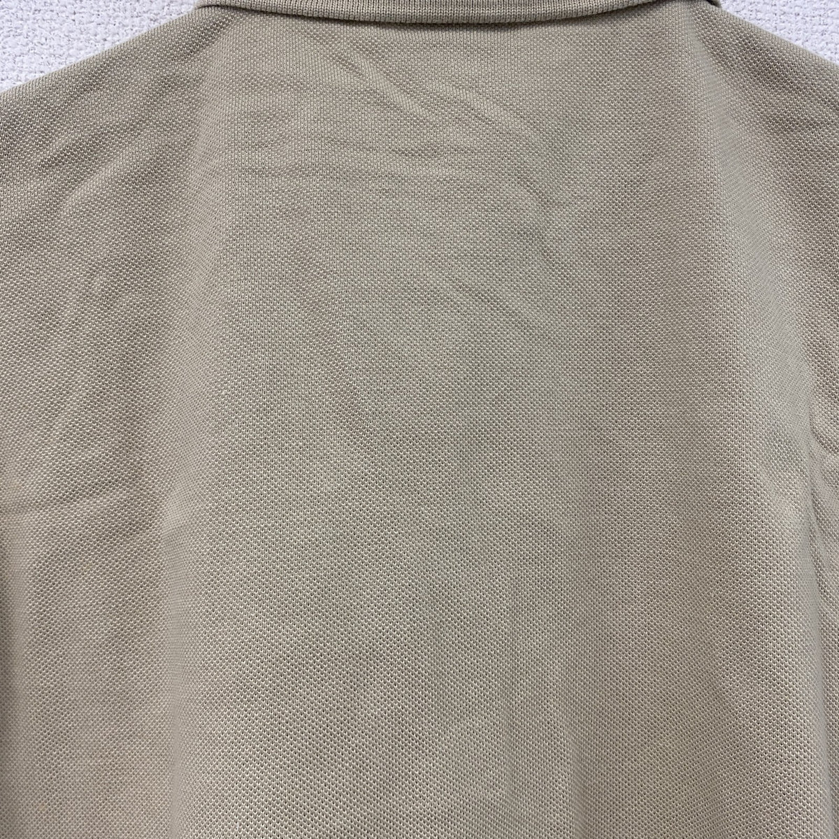 LACOSTE　ラコステ　半袖ポロシャツ　ベージュ　42サイズ メンズ コットン 古着