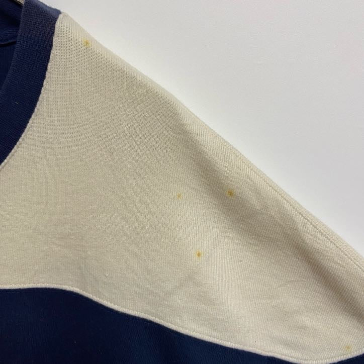 90s　NIKE ナイキ　NFL　Vネックスウェット/トレーナー　ヴィンテージ　ワンポイントロゴ刺繍　ネイビー　XLサイズ