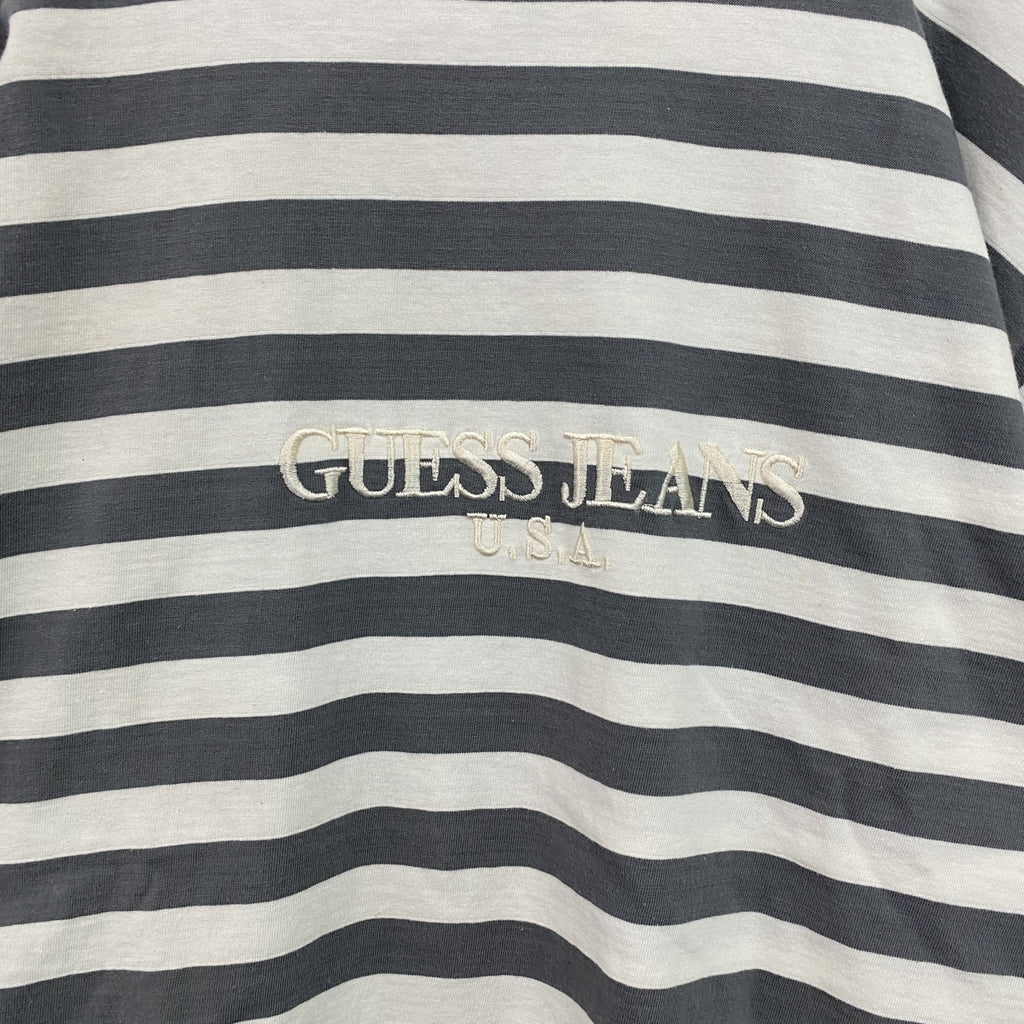 古着 used　～90s　GUESS JEANS　ゲスジーンズ　GEORGES MARCIANO　半袖Tシャツ　ボーダー　Sサイズ