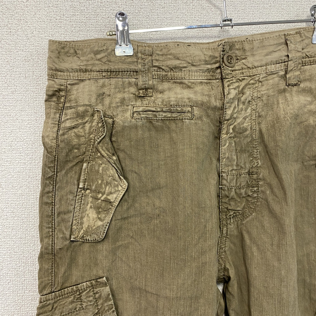 GAS　ガス　カーゴパンツ　ギミックパンツ　ジップフライ　ベージュ　W31サイズ　古着