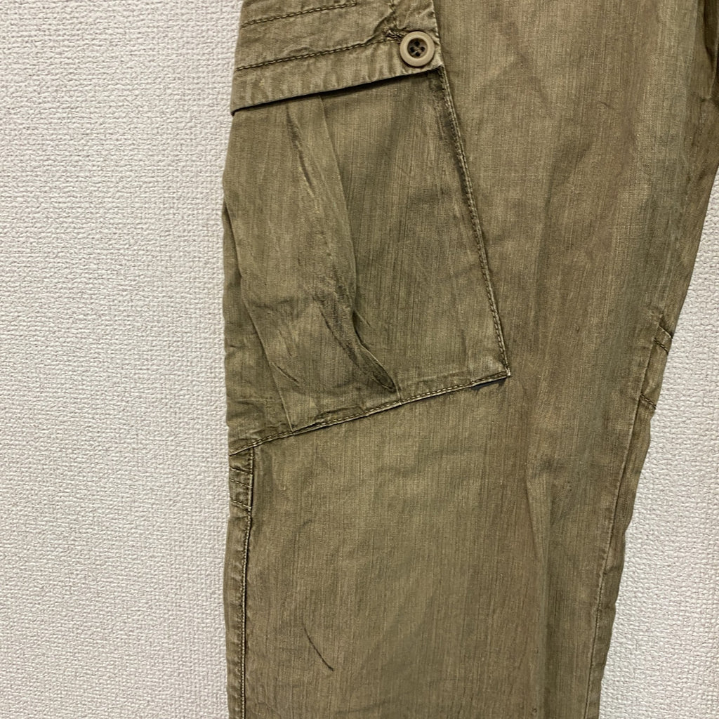 GAS　ガス　カーゴパンツ　ギミックパンツ　ジップフライ　ベージュ　W31サイズ　古着